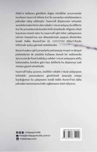 TASAVVUFÎ BAKIŞ AÇISININ KUR’ÂN YORUMUNA YANSIMASI Rûhu’l-Beyân Tefsir