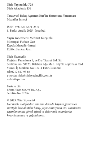 TASAVVUFÎ BAKIŞ AÇISININ KUR’ÂN YORUMUNA YANSIMASI Rûhu’l-Beyân Tefsir