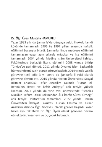 SEBEB-İ NÜZÛLÜN TEFSİRE YANSIMASI ÂL-İ İMRÂN SÛRESİ ÖRNEĞİ