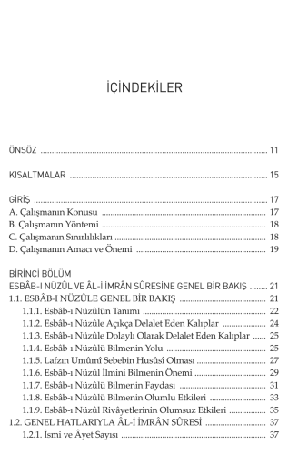 SEBEB-İ NÜZÛLÜN TEFSİRE YANSIMASI ÂL-İ İMRÂN SÛRESİ ÖRNEĞİ