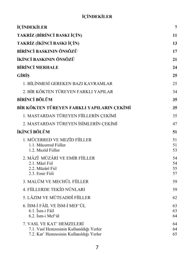 Üç Merhalede Sarf İlmi