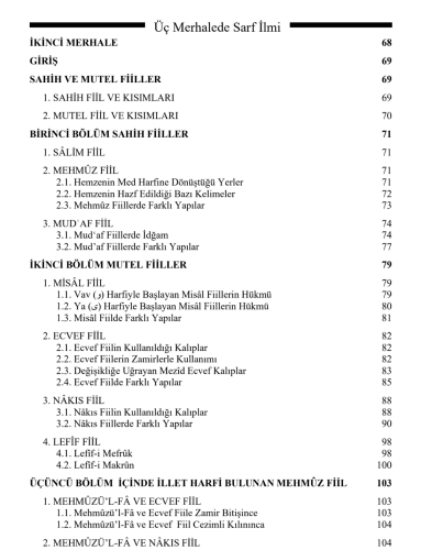 Üç Merhalede Sarf İlmi