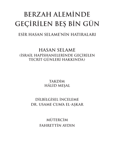 Berzah Aleminde Geçirilen Beş Bin Gün