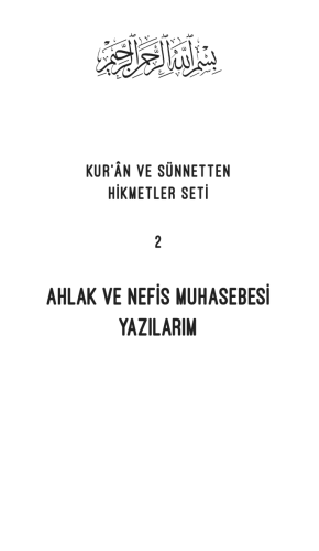 AHLAK VE NEFıS MUHASEBESI YAZILARIM