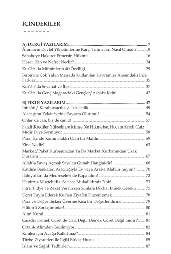 Fıkıh ve Dergi Yazılarım