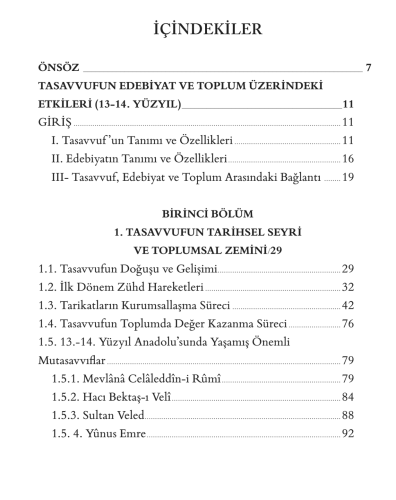 Tasavvufun Edebiyat ve Toplum Üzerindeki Etkileri