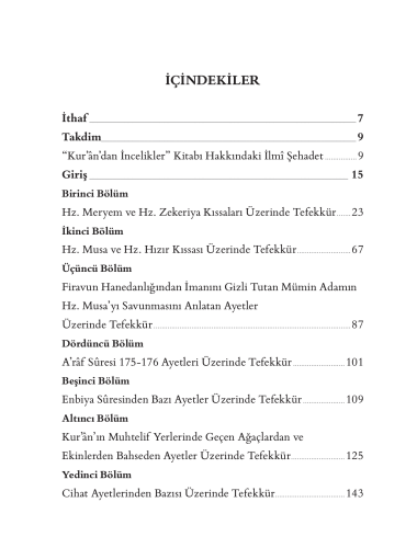 Kur’ân’dan İncelikler