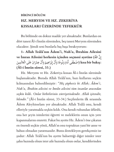 Kur’ân’dan İncelikler