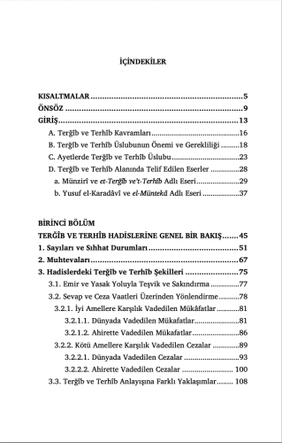 Hadislerde Terğîb ve Terhîb Üslubu