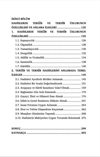 Hadislerde Terğîb ve Terhîb Üslubu