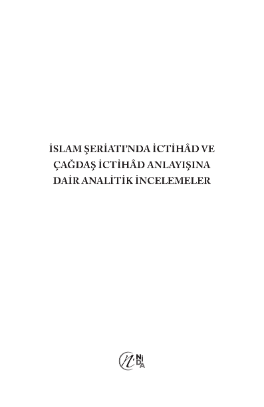İslam Şeriatı’nda İctihâd