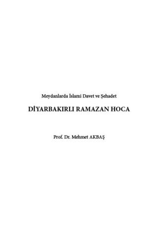 Diyarbakırlı Ramazan Hoca