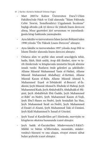 Kur'ân'ın Mekâsıdî Tefsîrine Doğru