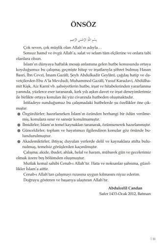 İlmi Hutbelerle Minberin Güccü